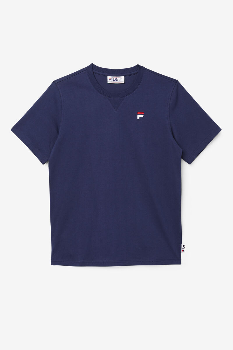 Navy Men's Fila Derion T Shirts | bc3XF4f3KiS