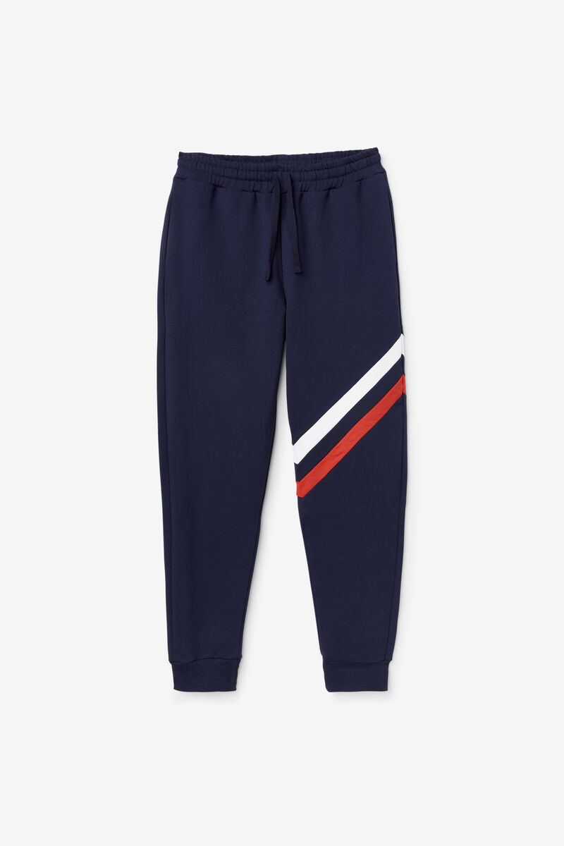 Navy Men's Fila Indie Jogger Pants | l3dAtXsg2qm