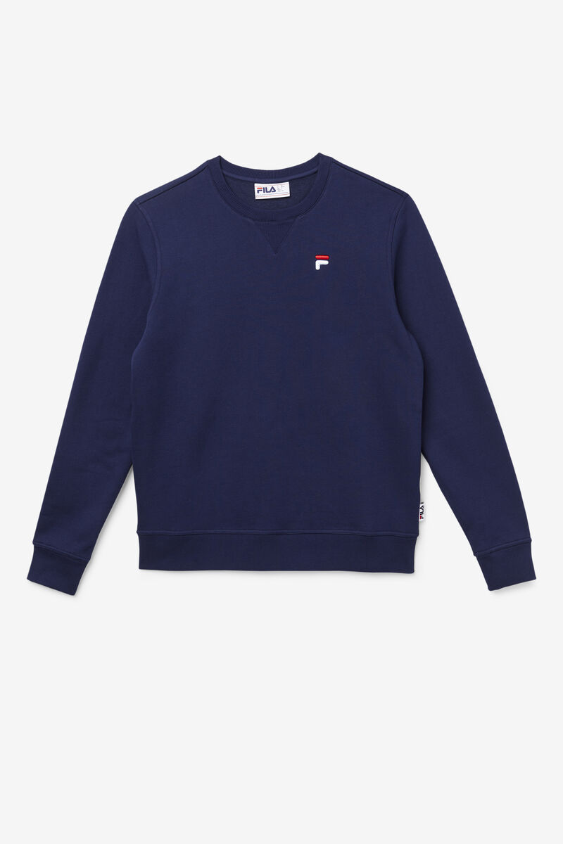 Navy Men's Fila Kieve Sweatshirt Sweatshirts | 8aLaBHh4Xvp