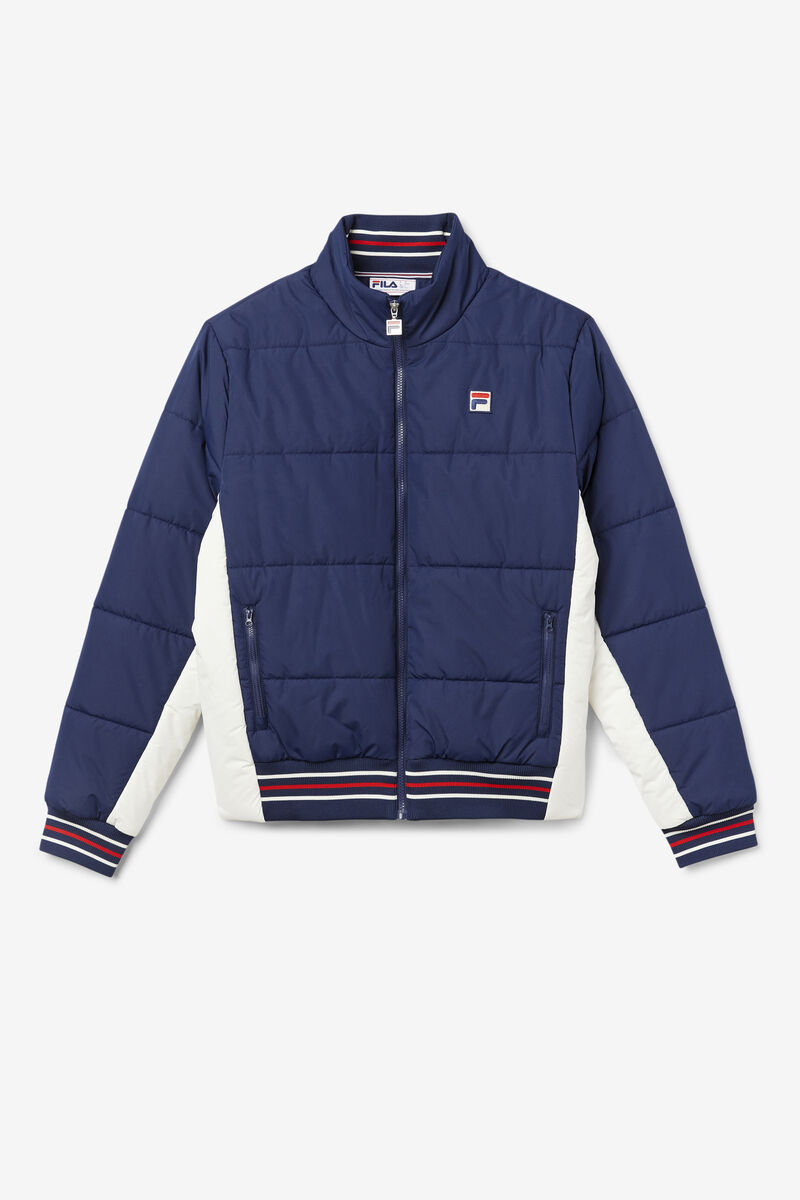 Navy Men's Fila Watson Puffer Jacket Outerwear | 51CQDsgmtl8