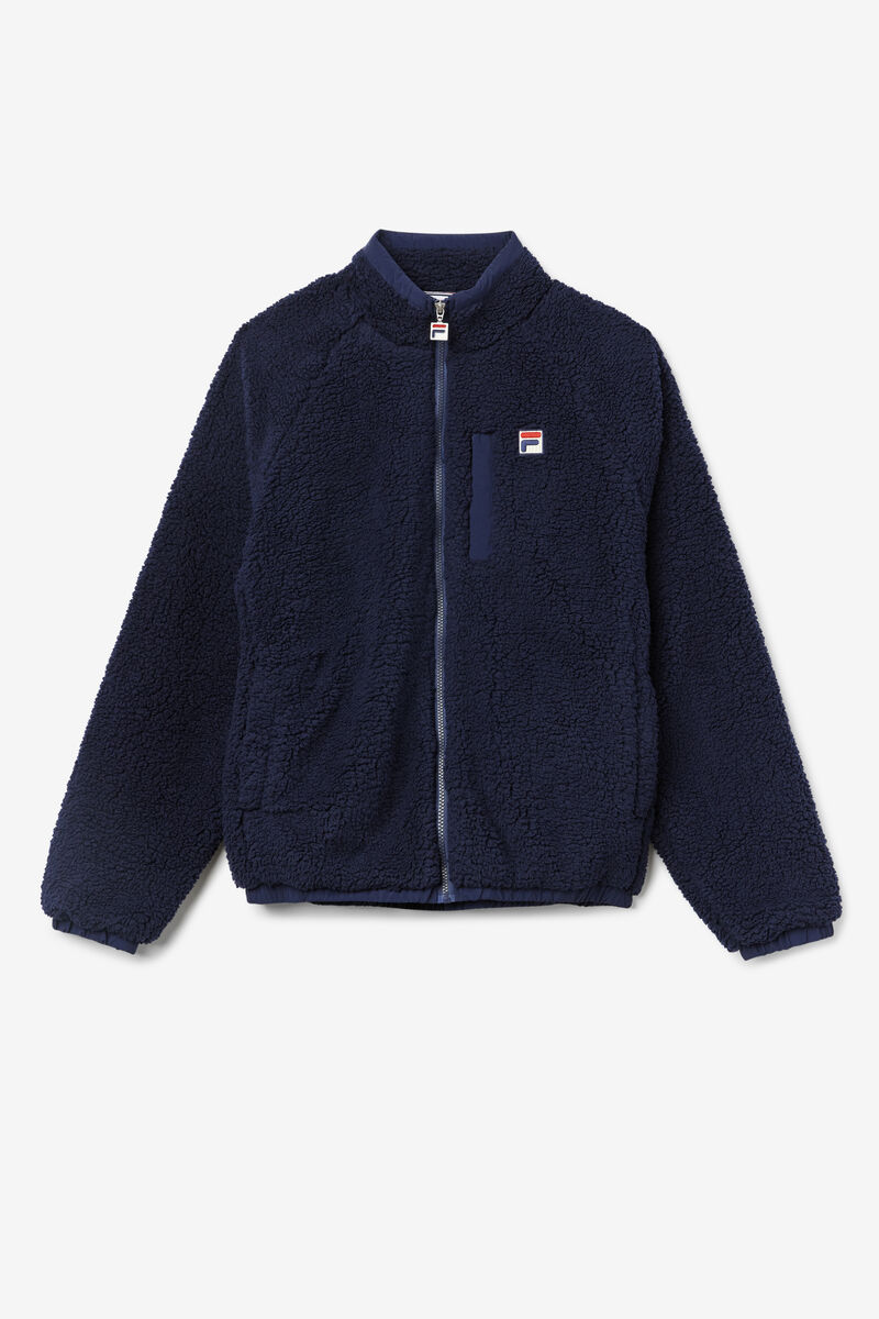 Navy Men's Fila Yuri Jacket Jackets | ihxEuHJVBU2