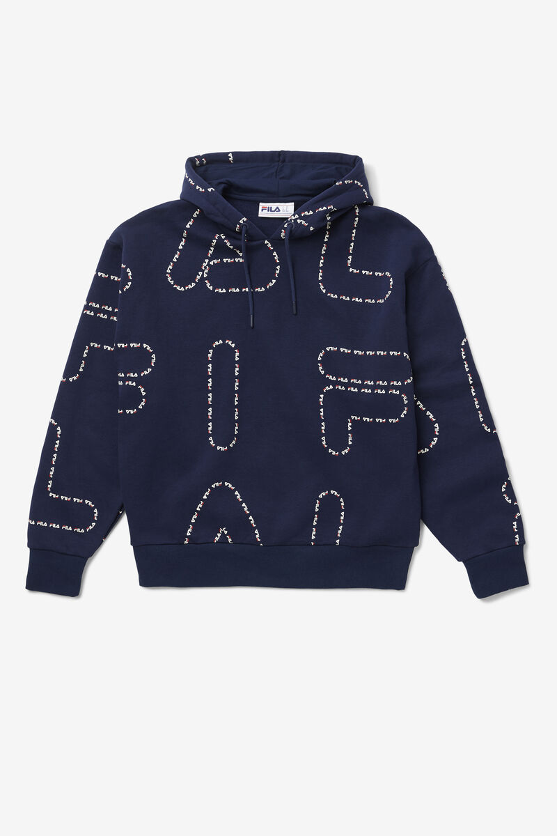 Navy / Navy Men's Fila Bedford Hoodie Hoodies | noPd1ZlBWRF