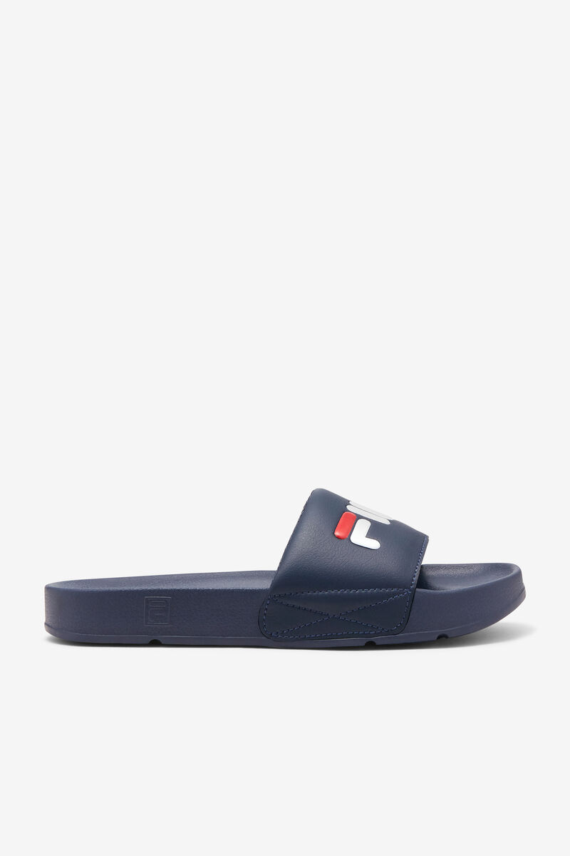 Navy / Red / White Men's Fila Drifter Sandals | 7EFFV81964b