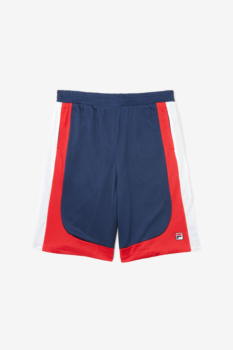 Navy / Red / White Men's Fila Everly Short Shorts | ksxkwyHM8To