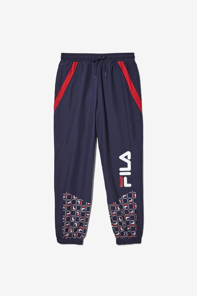 Navy / Red / White Men's Fila Van Sant Pant Pants | HwmlNiRLBH4