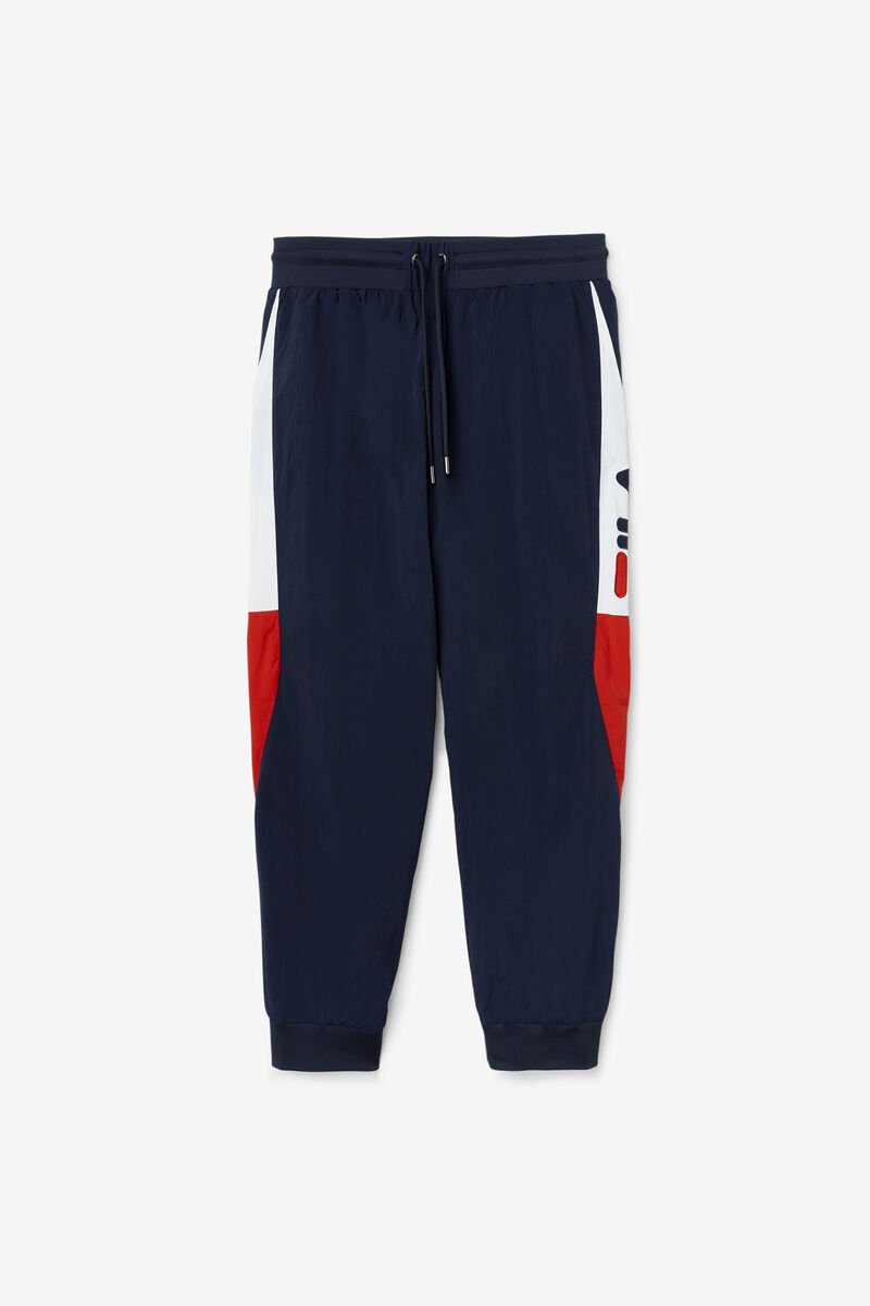 Navy / White / Red Men's Fila Klio Windpant Pants | qYbIgg3sHSH