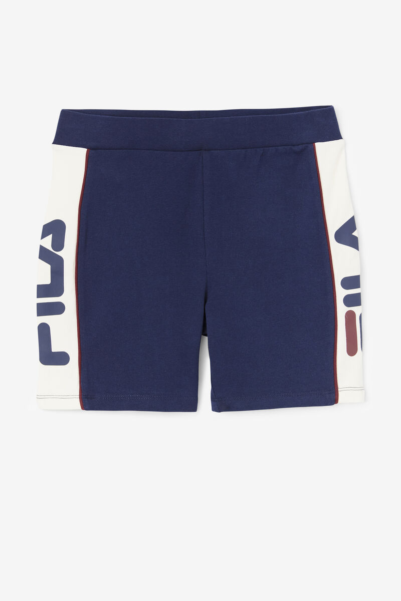 Navy Women's Fila Davina Bike Short Shorts | 5aR8Znon8Xx