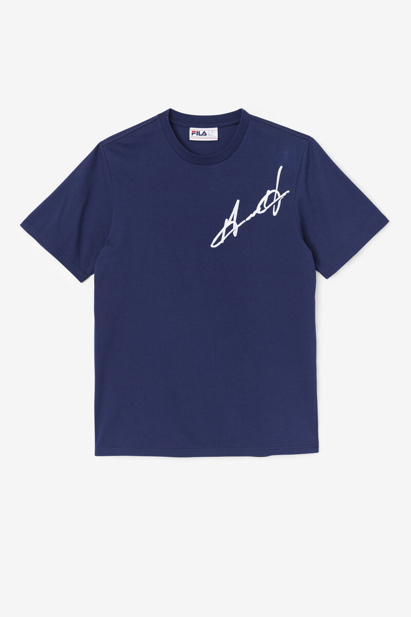 Navy Women's Fila Grant Hill Cormac T Shirts | EoVwzXHfkrz