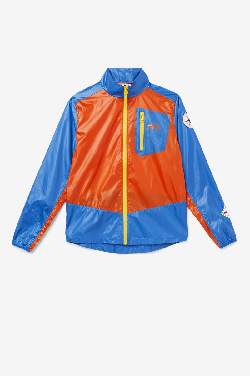 Orange / Blue / Lemon Men's Fila Pinnacle Jacket Jackets | GlEsenXzy2X