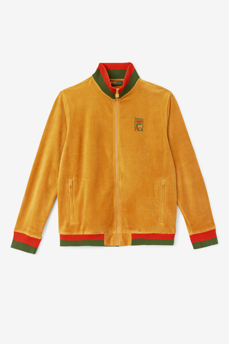 Orange Men's Fila Fila X Paterson Velour Jacket Jackets | zaTzzKqd3GT