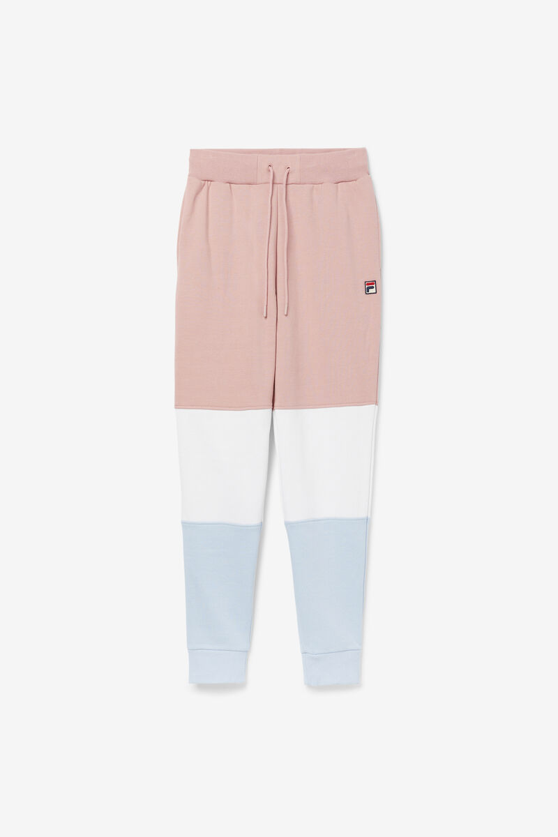 Pink Grey / White / Blue Men's Fila France Pant Pants | eJMYYCfI6zO