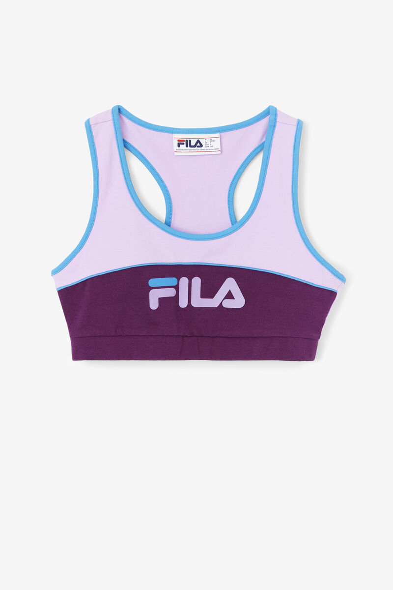 Pink / Purple Women's Fila Kairi Bra Top Sports Bra | Lz95xkHE3mQ