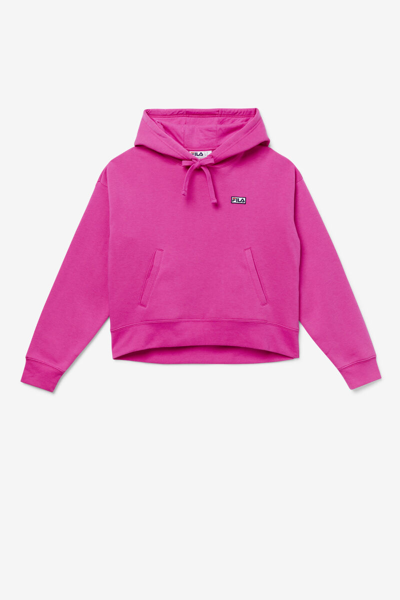 Pink Women's Fila Marina Hoodie Hoodies | djiO3LLJlEx