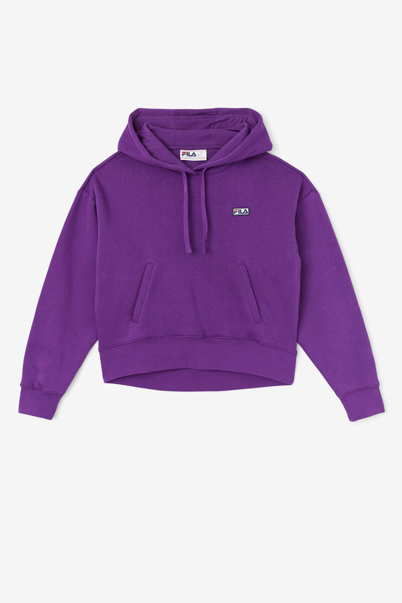 Purple Women's Fila Marina Hoodie Hoodies | SxQany2OETd