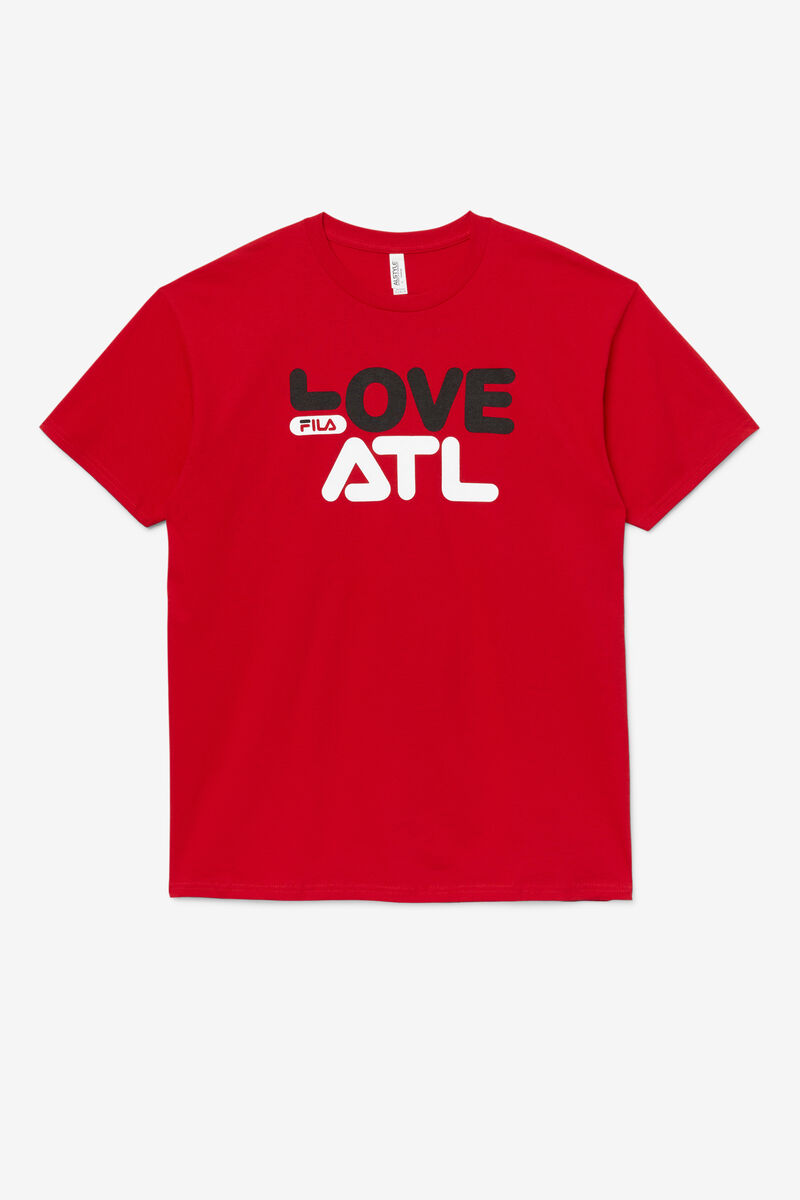 Red Men's Fila Love Atl T Shirts | Vd7exPnONha