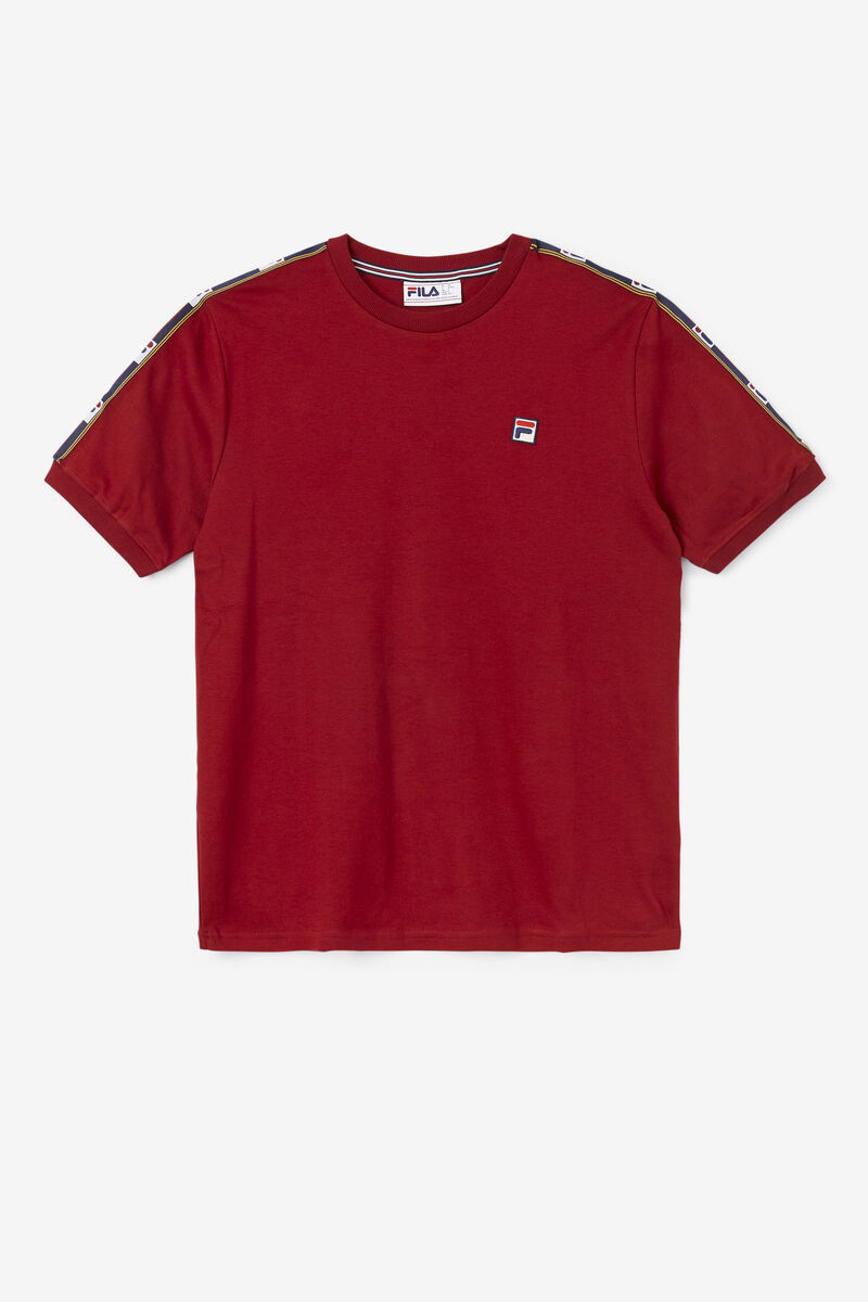 Red Men's Fila Oliver T Shirts | b1umOr9XxEf