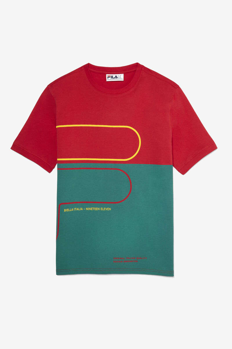 Red Men's Fila Salza T Shirts | k3qFV9kpTH8