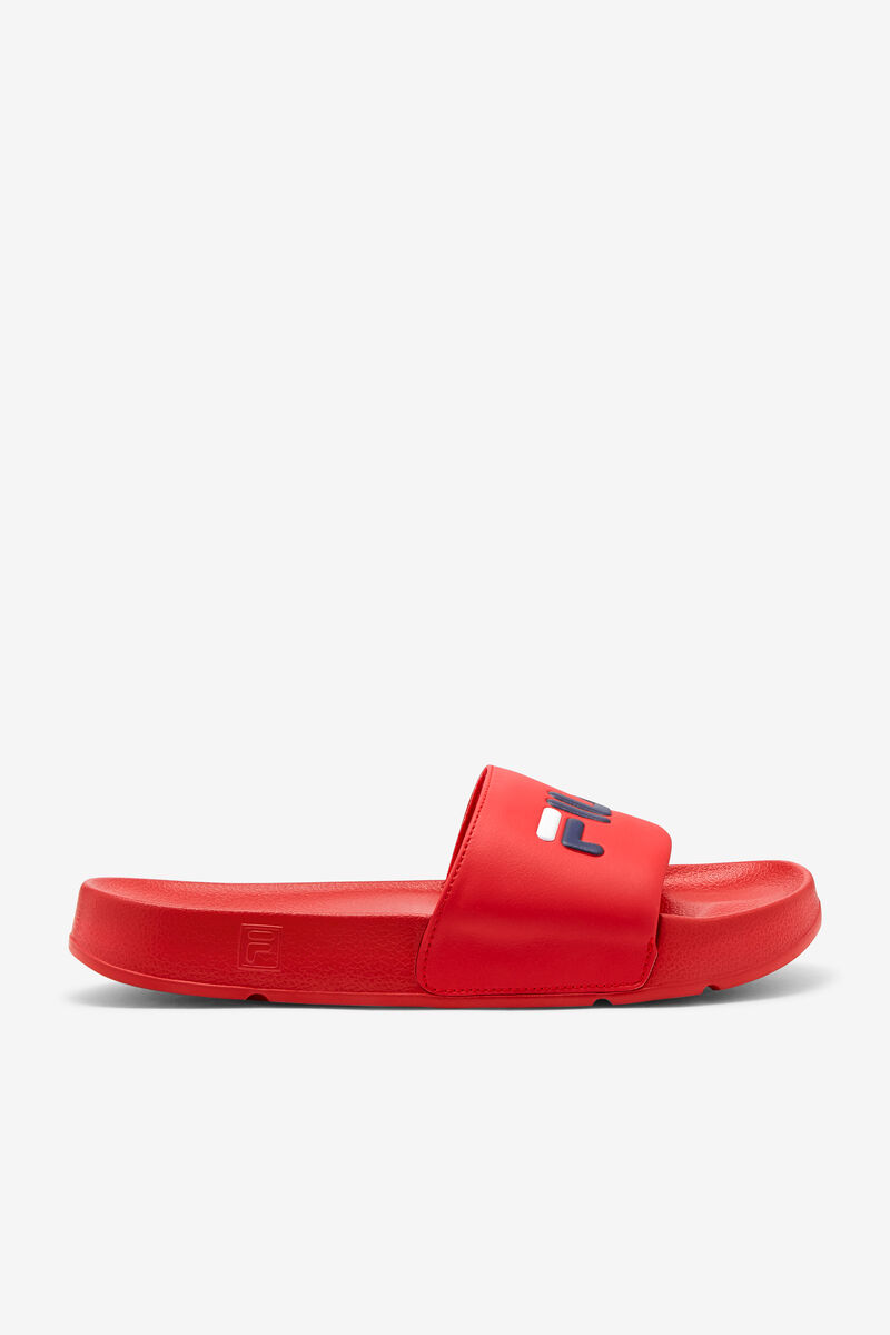 Red / Navy / White Men's Fila Drifter Sandals | ZGVbKvkiZxG