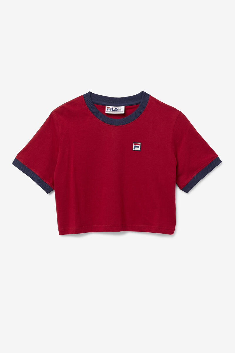 Red / Navy Women's Fila Khaleesi T Shirts | dZXqfHFA1wv