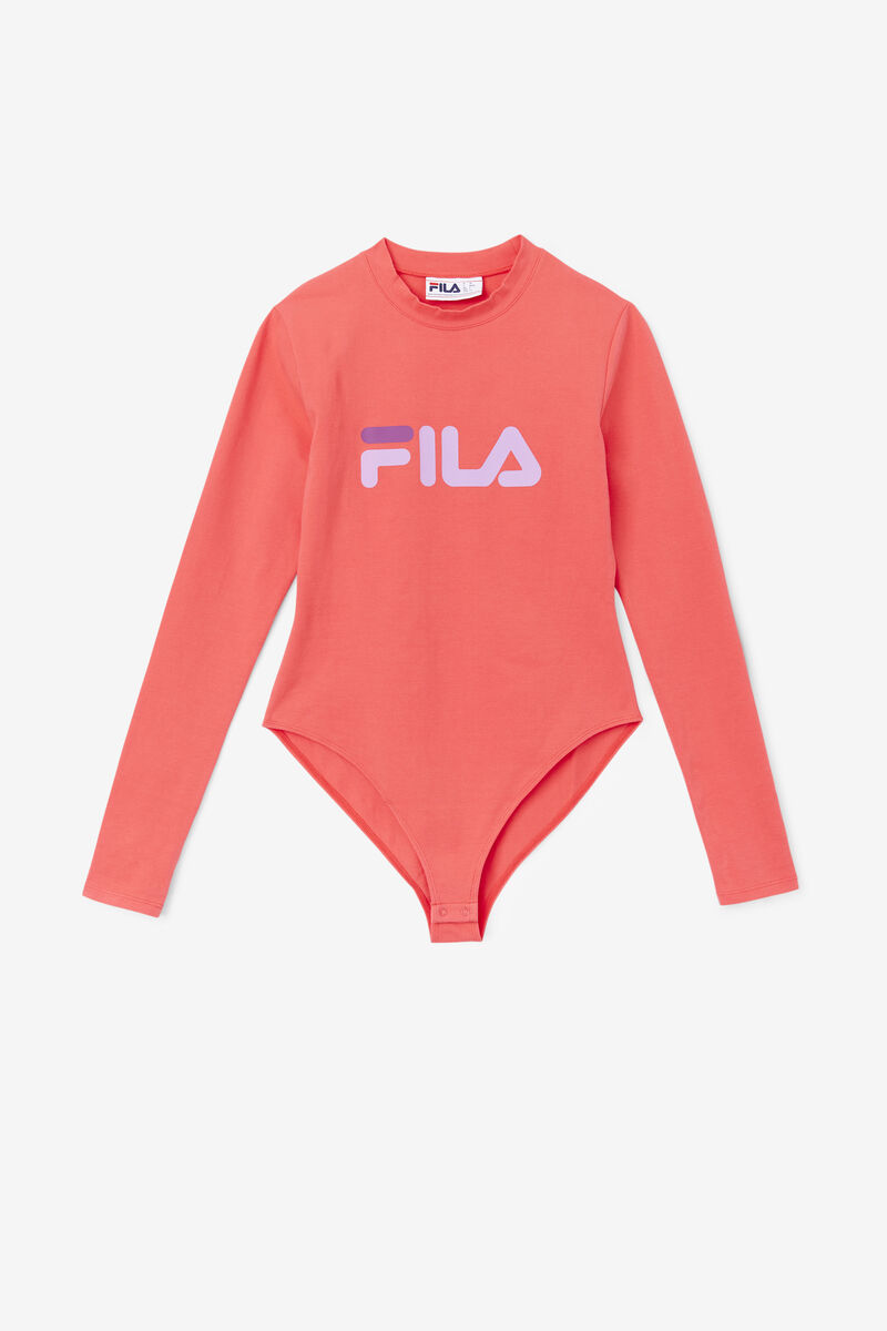 Red Women's Fila Chaya Bodysuit Bodysuits | Q3asFT4V2qf