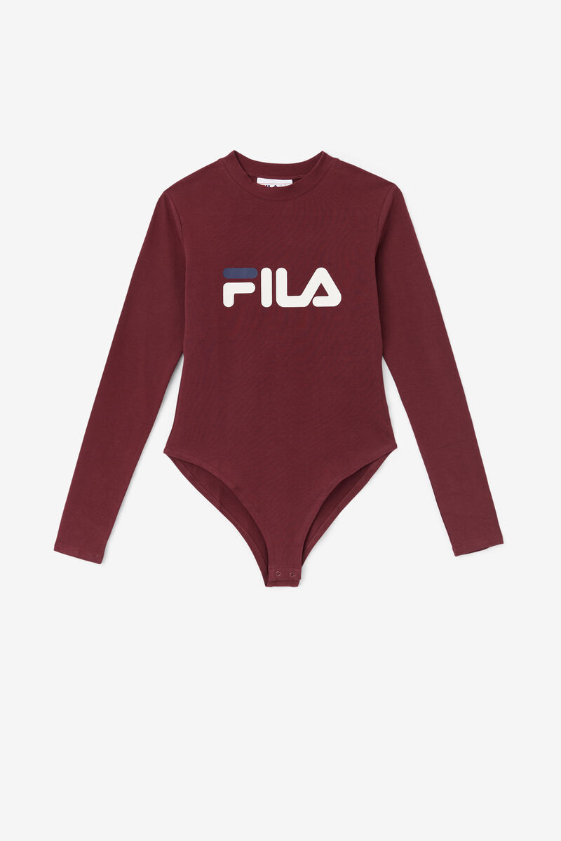 Red Women's Fila Chaya Bodysuit Bodysuits | qnMm6ZZDrFx