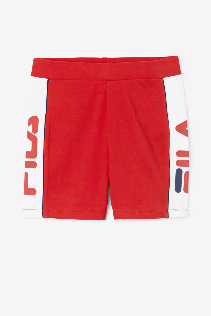 Red Women's Fila Davina Bike Short Shorts | ZsZKAca3KCk