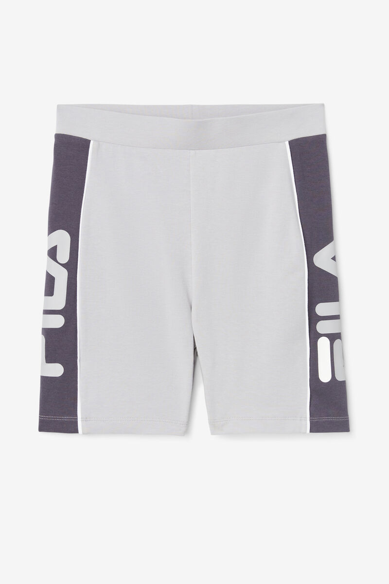 Silver / White Women's Fila Trina Bike Short Leggings | jWMtjfklbqz