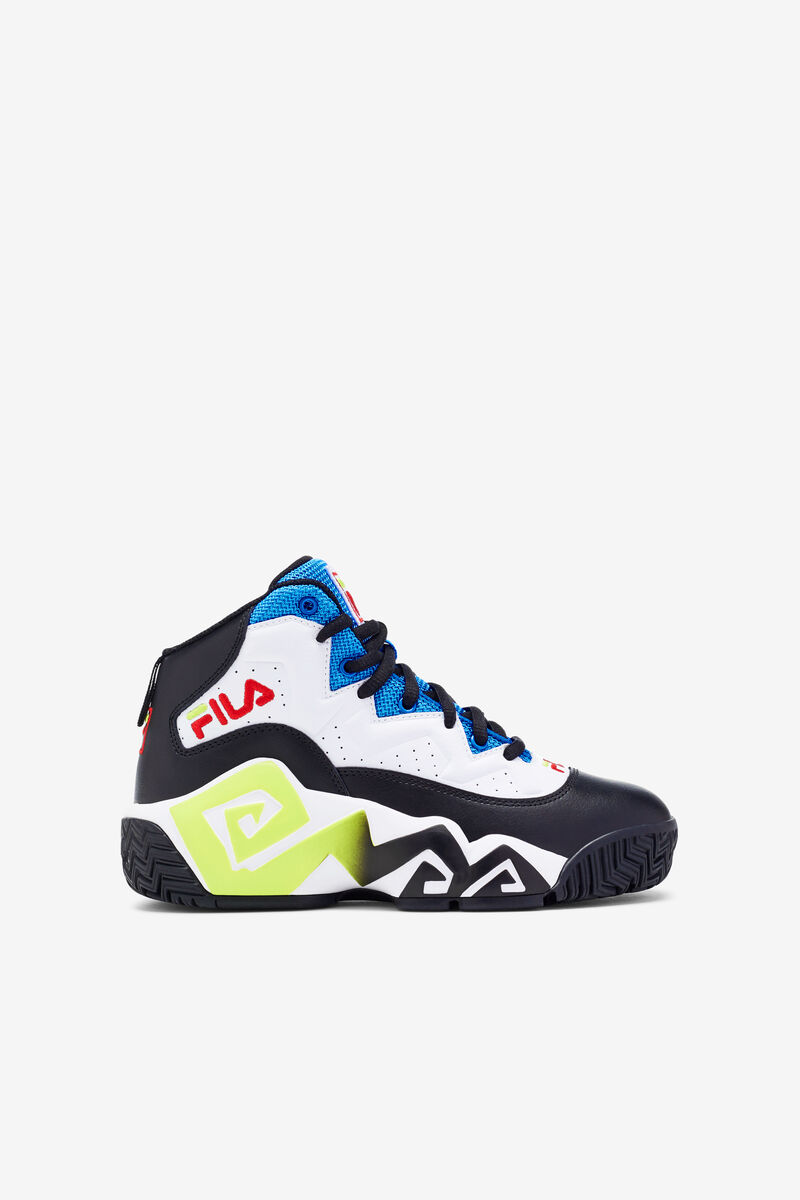 White / Black / Blue Kids' Fila Big Mb Basketball Shoes | 29JxgrPL6Ce