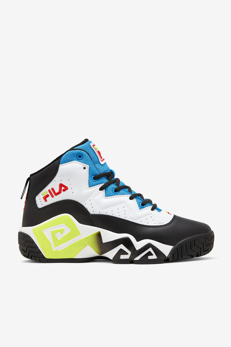 White / Black / Blue Men's Fila Mb Retro Basketball Shoes | Fila Trainers | nayDoBldP9H