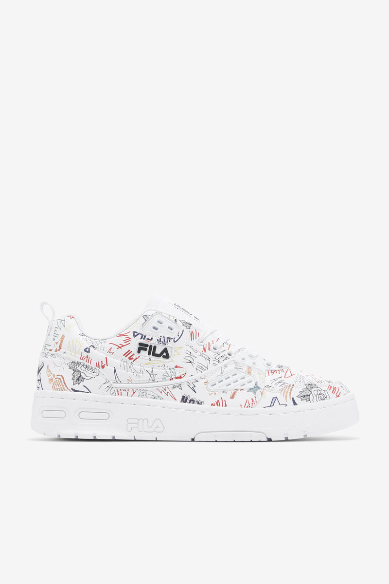 White / Black / Multicolor Men's Fila Fila Ace Scribbles Graffiti Shoes | Fila Trainers | 9fOwdMwdU5