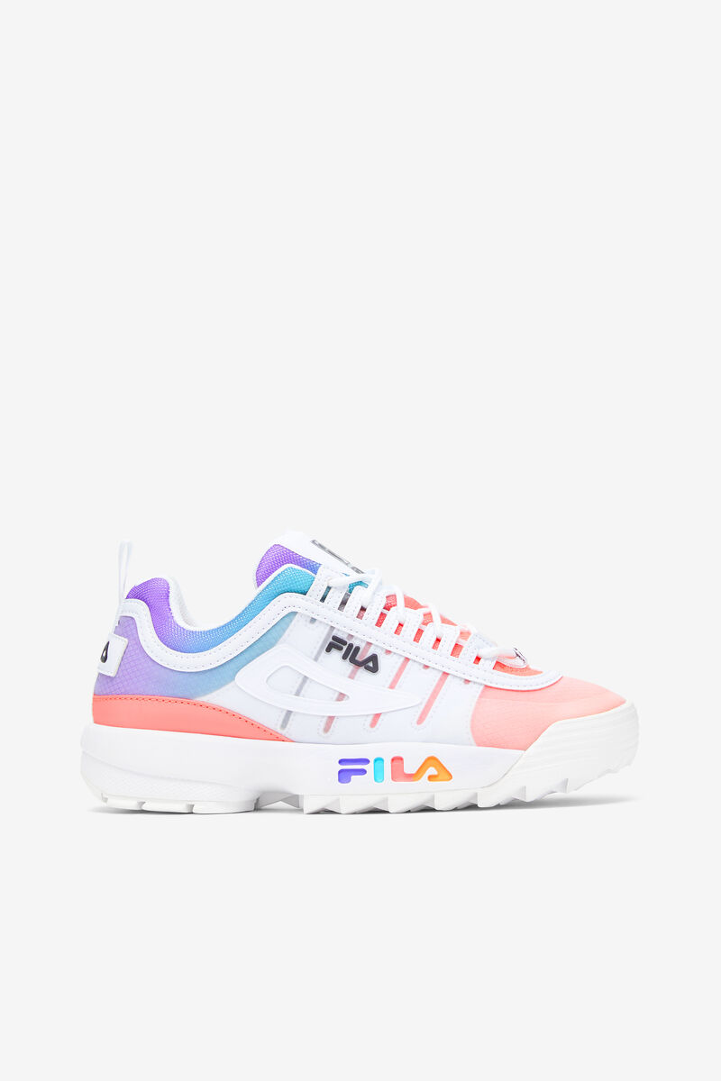 White / Black / Multicolor Women's Fila Disruptor 2 Monomesh Platform Shoes | qXIcQBdy9jW