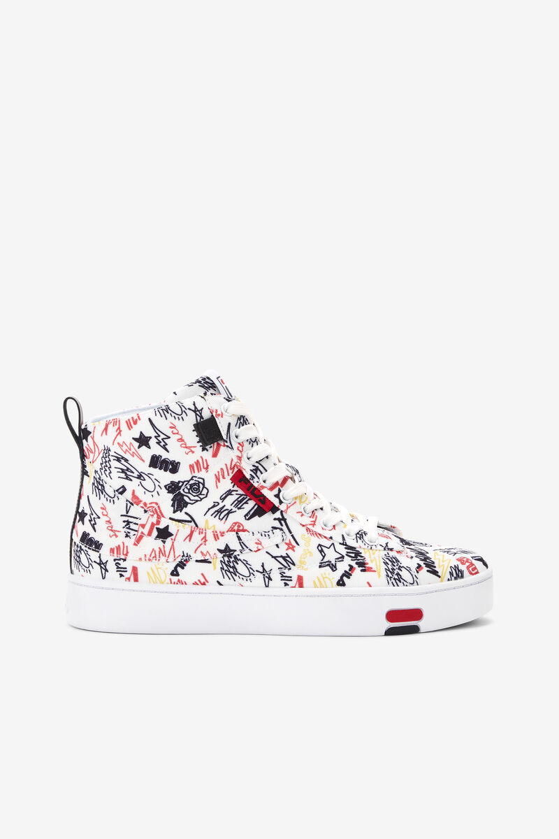 White / Black / Multicolor Women's Fila Gennaio Trainers | vBE4gGFdbi2