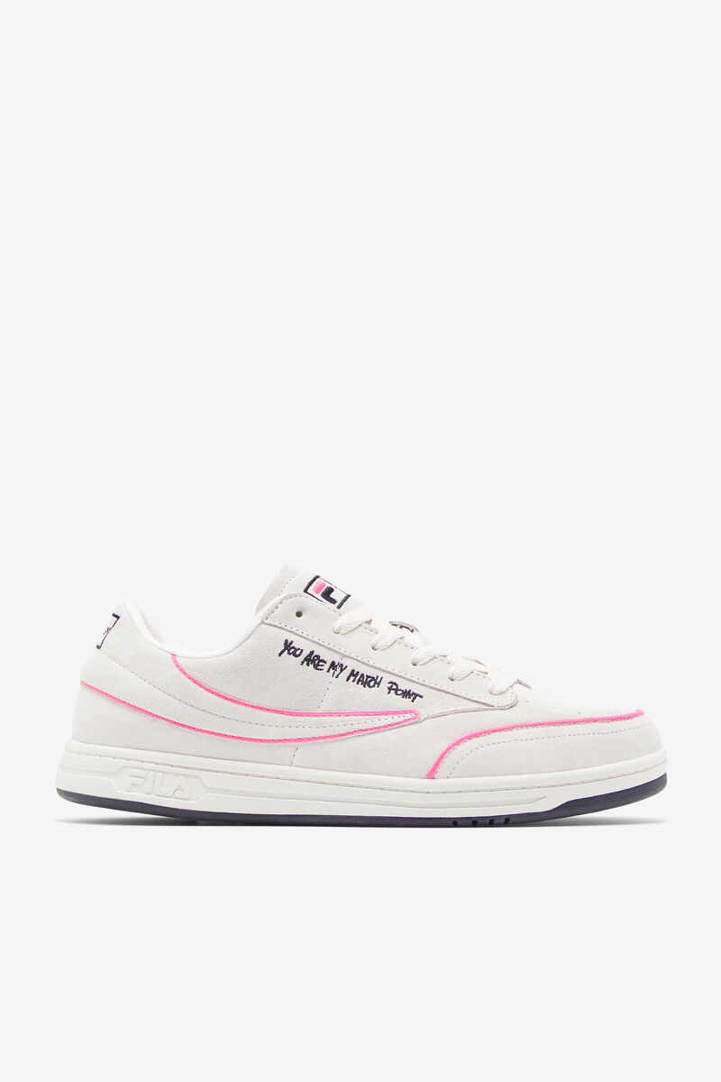 White / Black / Pink Women's Fila Tennis 88 Premium X Msgm Trainers | PI4DNuhH4od