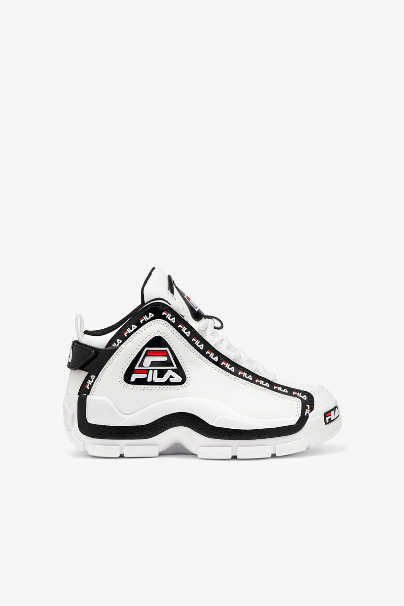 White / Black / Red Kids' Fila Big Grant Hill 2 Repeat Basketball Shoes | ToH3eGqjBjY