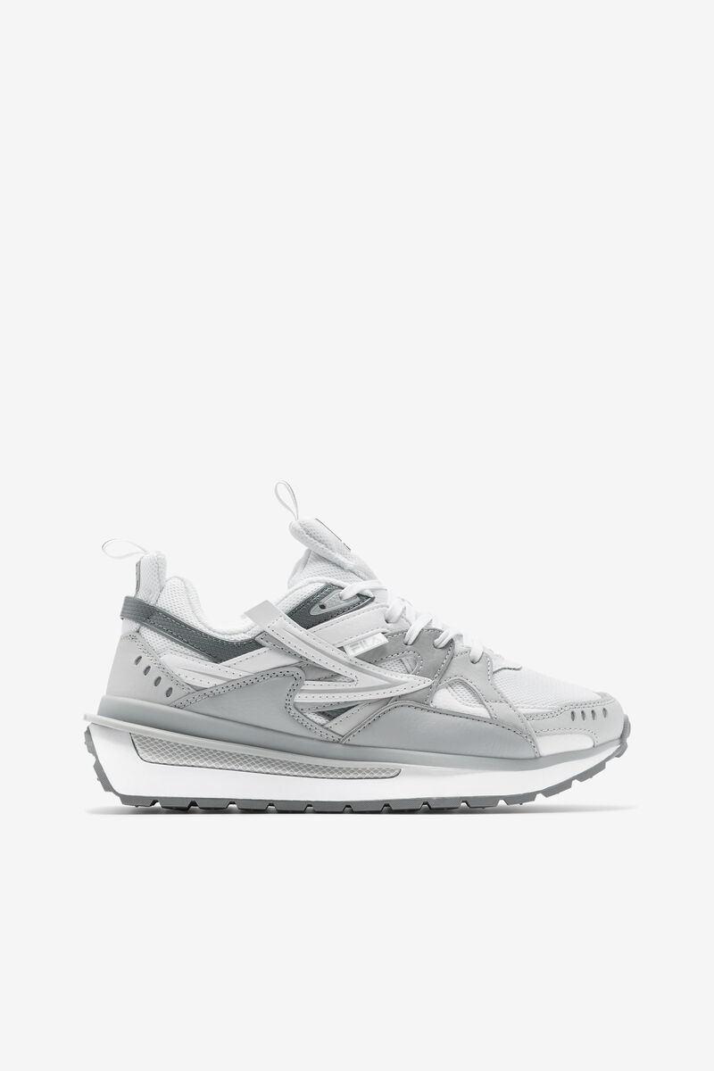 White / Grey Women's Fila Sandenal Trainers | EhYyngBeUKs