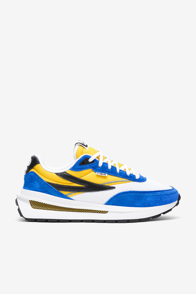 White / Lemon / Blue Men's Fila Renno Colorful Sneaker | Fila Trainers | RaF8oPjG9uJ