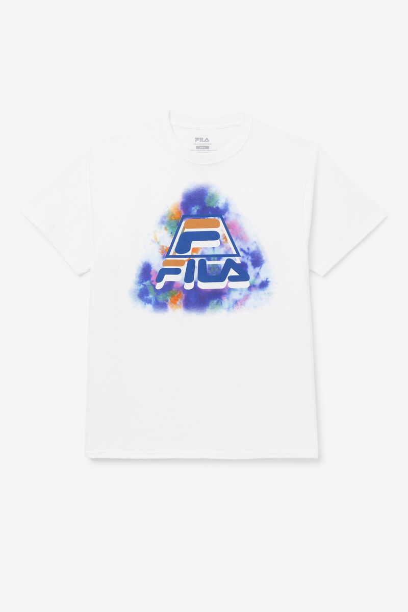 White Men's Fila Boniface Tie Dye T Shirts | QvOVzi8bYcX