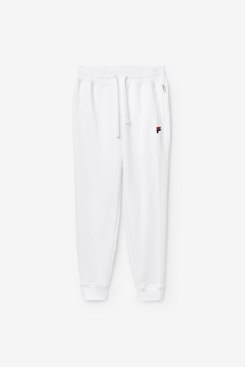 White Men's Fila Chardon Jogger Pants | nW3iP75xyB4