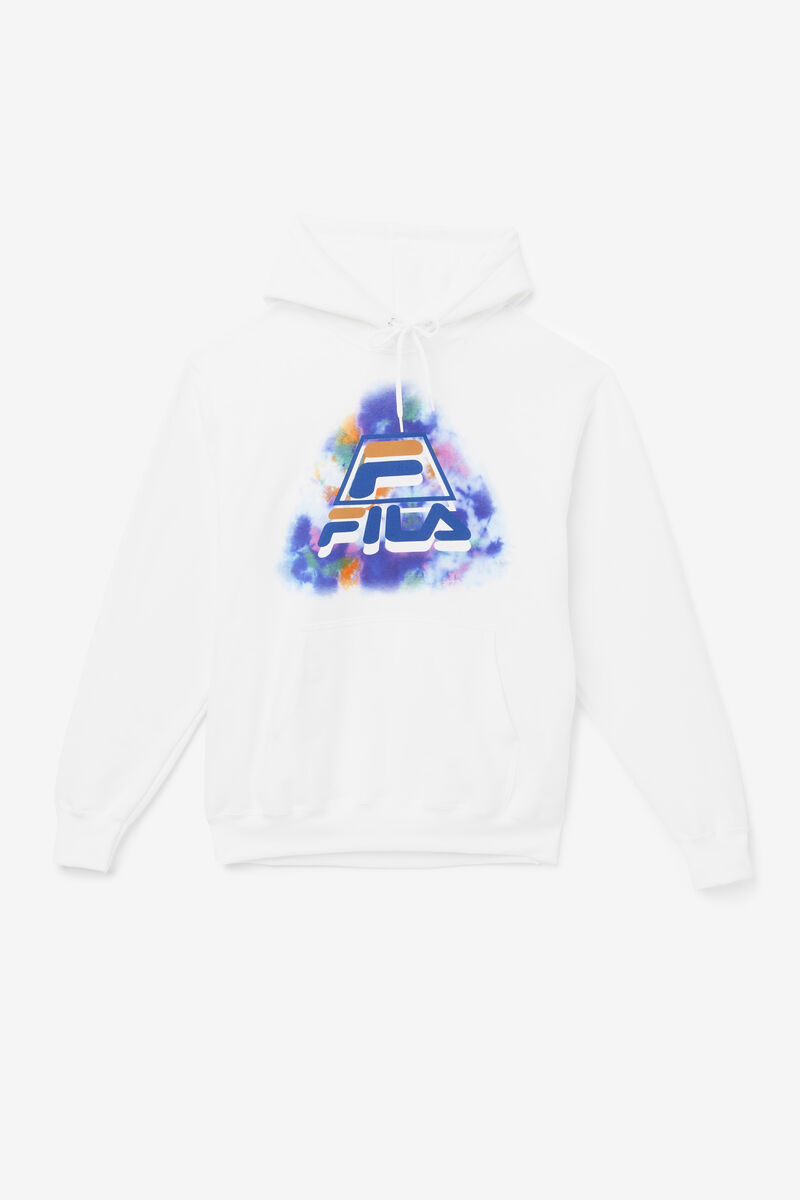 White Men's Fila Dracen Tie Dye Hoodie Hoodies | n6wgJq7cloK