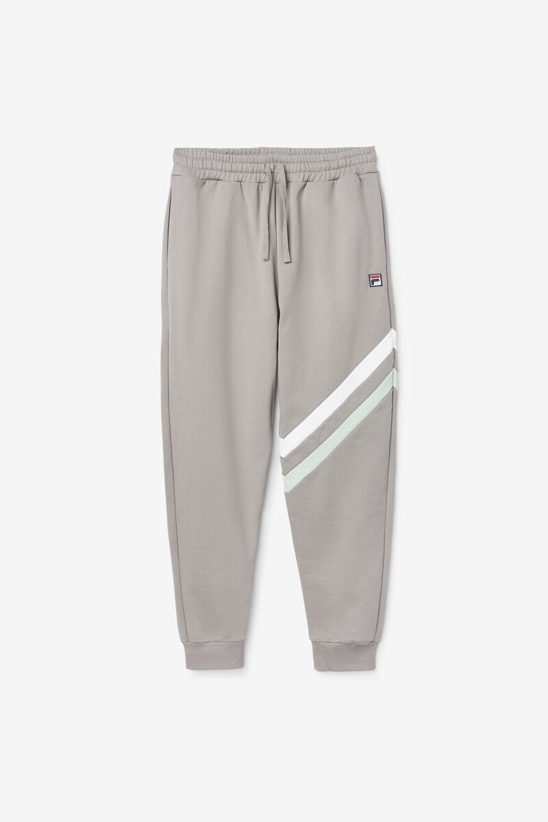 White Men's Fila Indie Jogger Pants | HbcKVVj5jCA