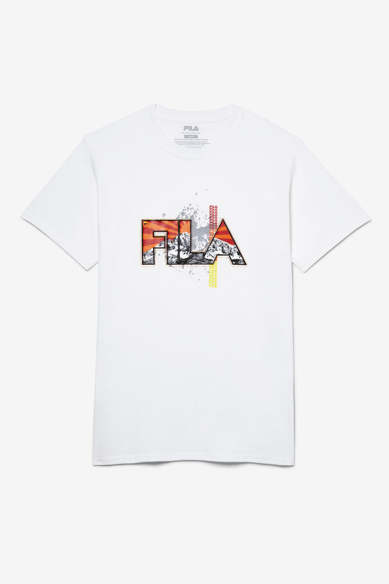 White Men's Fila Stitch Mt. T Shirts | G6LofPxVCxt