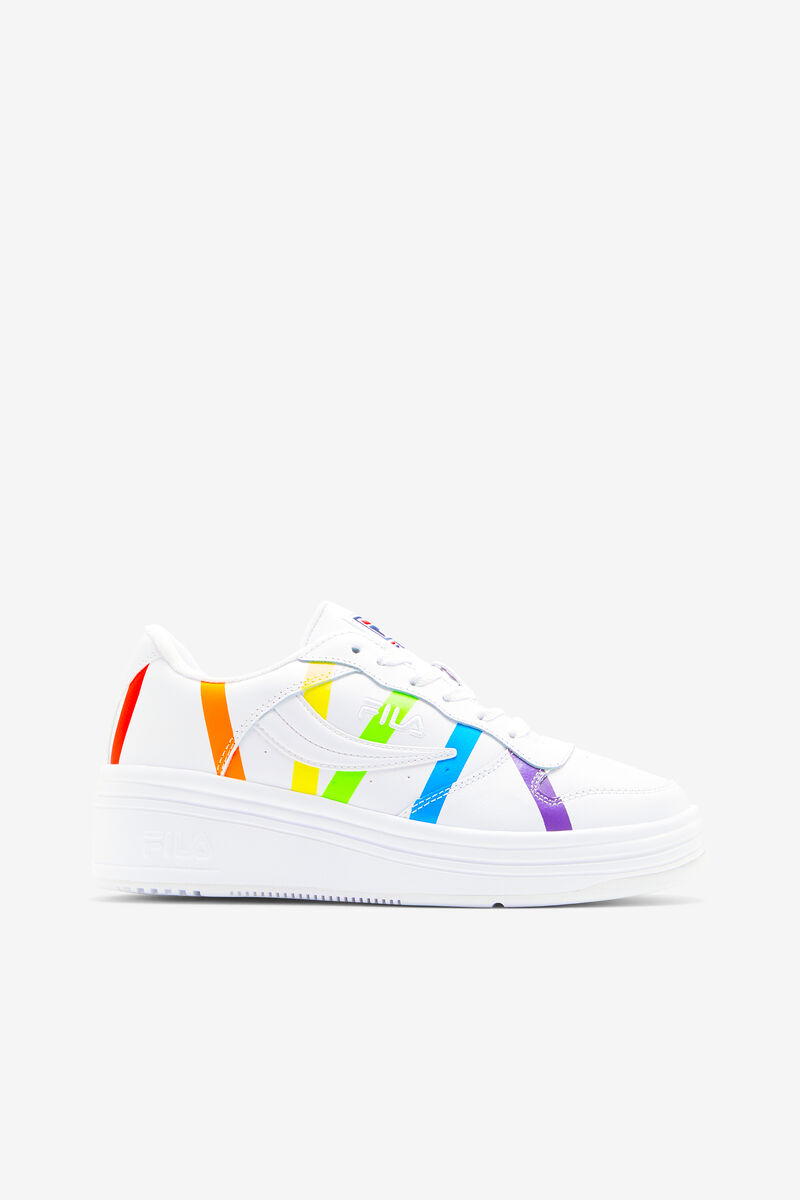 White / Multicolor / White Women's Fila Wx-100 Pride Trainers | qCmWLPw4Sfb