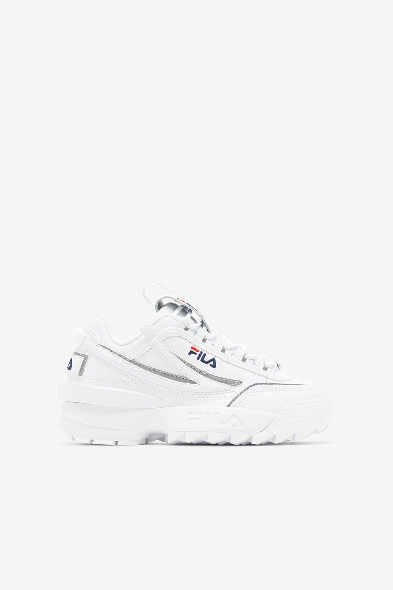 White / Navy / Red Kids' Fila Big Disruptor 2 Exp Platform Shoes | thfKvhKaI2v