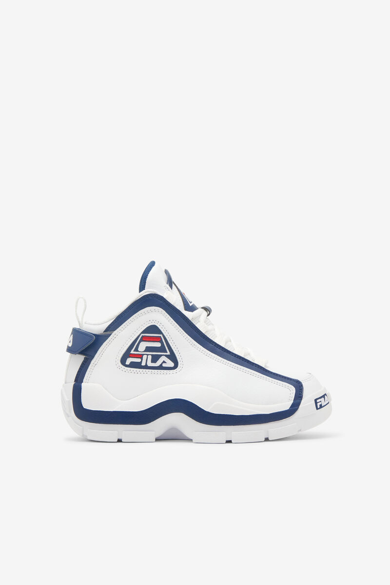 White / Navy / Red Kids' Fila Big Grant Hill 2 Basketball Shoes | leNfj1Uamsa