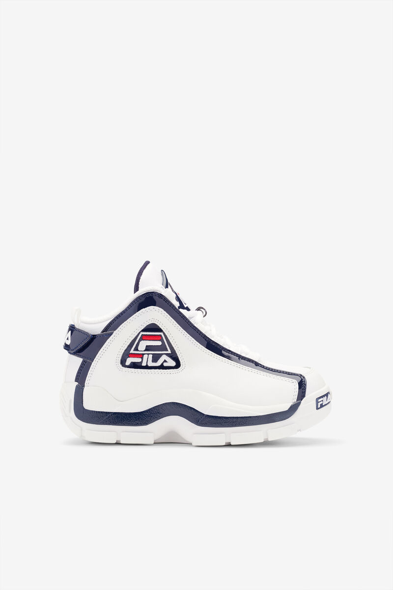 White / Navy / Red Kids' Fila Little Grant Hill 2 Basketball Shoes | hBYt2y5Hpsg