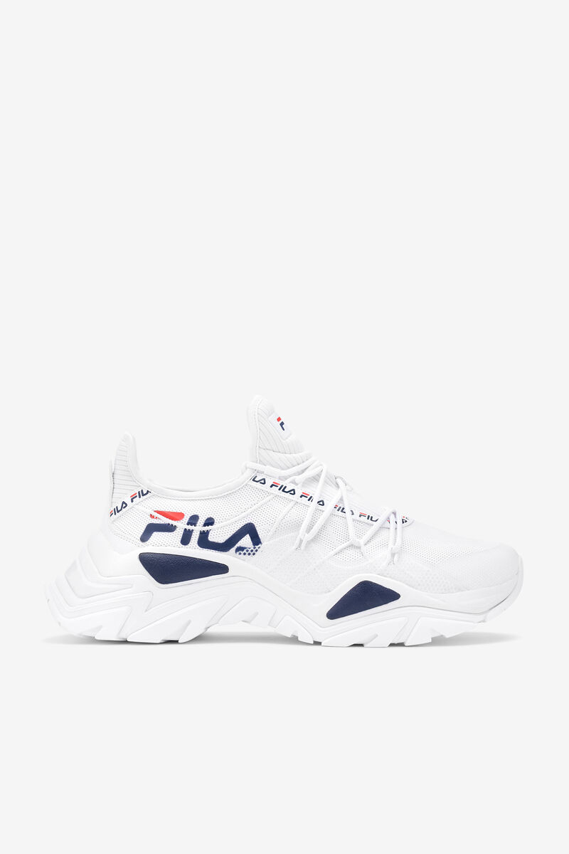 White / Navy / Red Men's Fila Relectrove Slip On Premium Trainers | Fila Trainers | k93KS5JCBkk