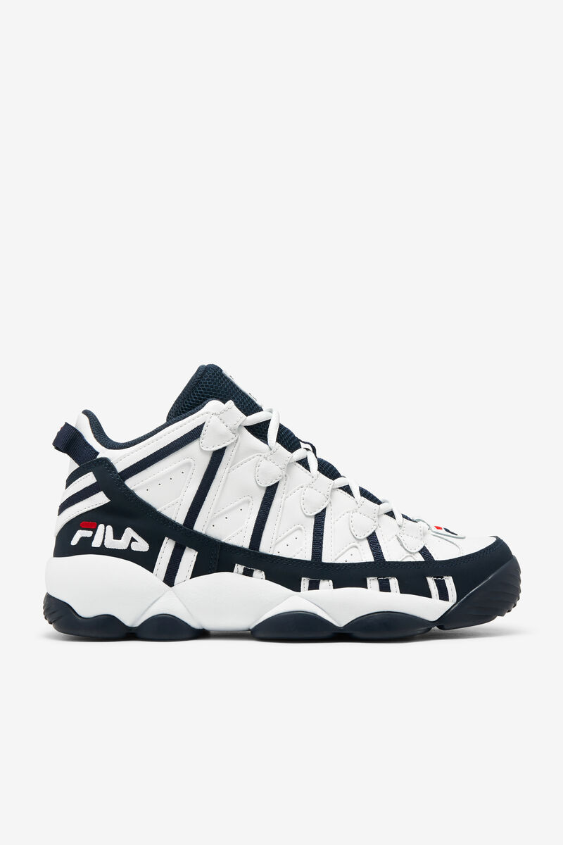 White / Navy / Red Men's Fila Stackhouse Spaghetti Sneaker | Fila Trainers | H5ywWopjv7X