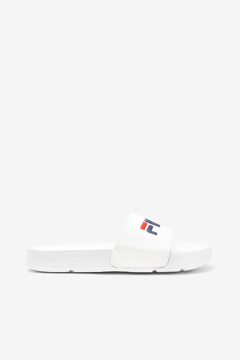 White / Navy / Red Women's Fila Drifter Sandals | MAa9ouHcP3e