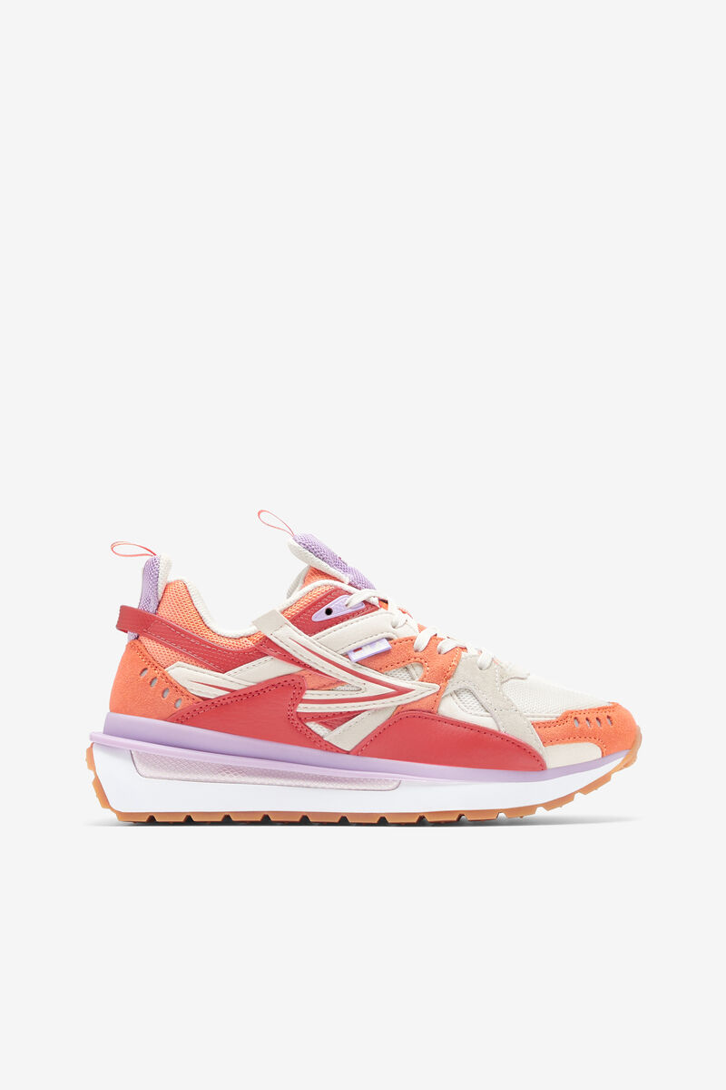 White / Orange Women's Fila Sandenal Trainers | JMUtsbdE7Oi