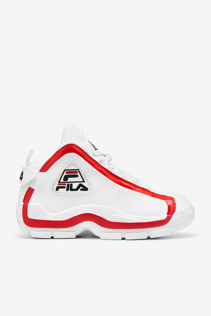 White / Red / Black Men's Fila Grant Hill 2 Basketball Shoes | Kue9ThWQACr